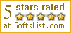 5 stars at Softslist